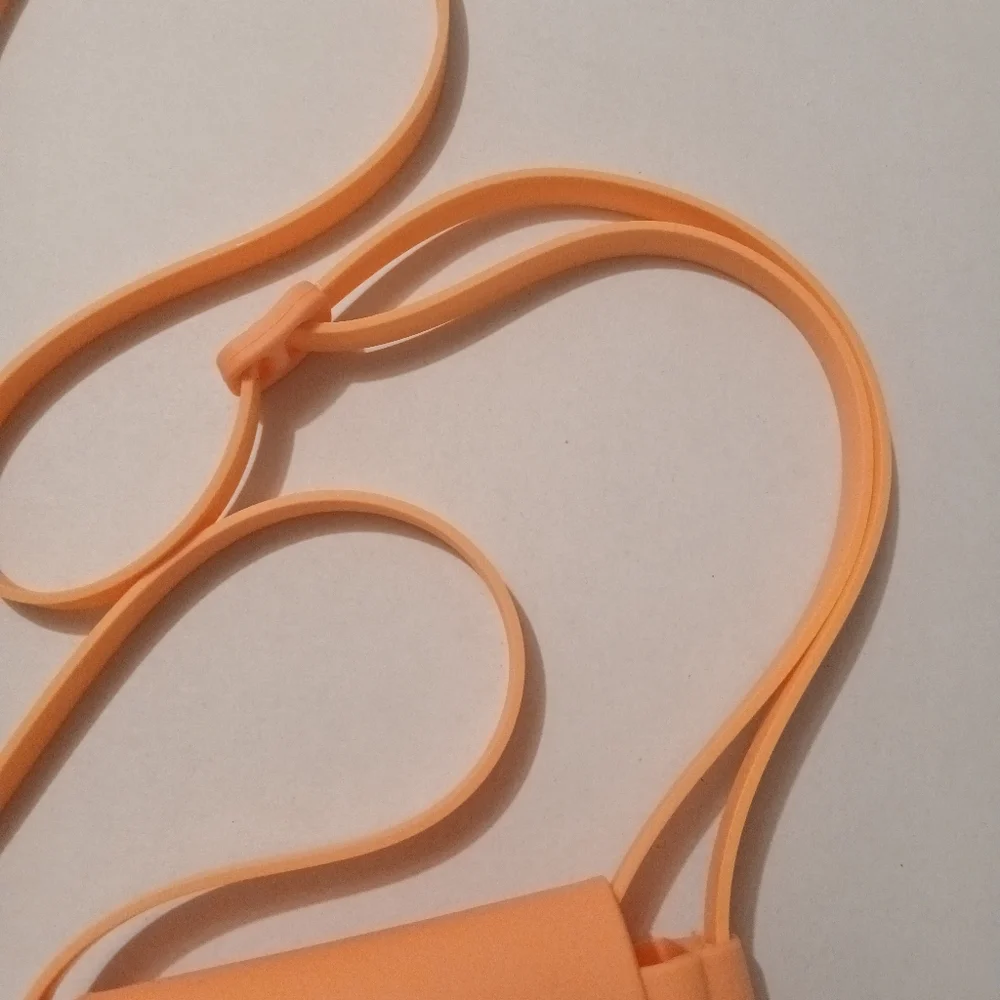 (New) Silicone Crossbody Pouch with Charms